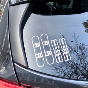 Ski Family Car Window Decal | Snowboard Decal | Subaru Decal | Ski Family Sticker | Ski Family Art | Family Car Sticker
