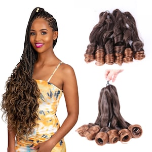 22 inch French Curls Silky Synthetic Extension 150g