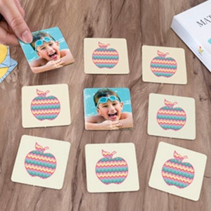 Jeu photo personnalisé Memo Noël