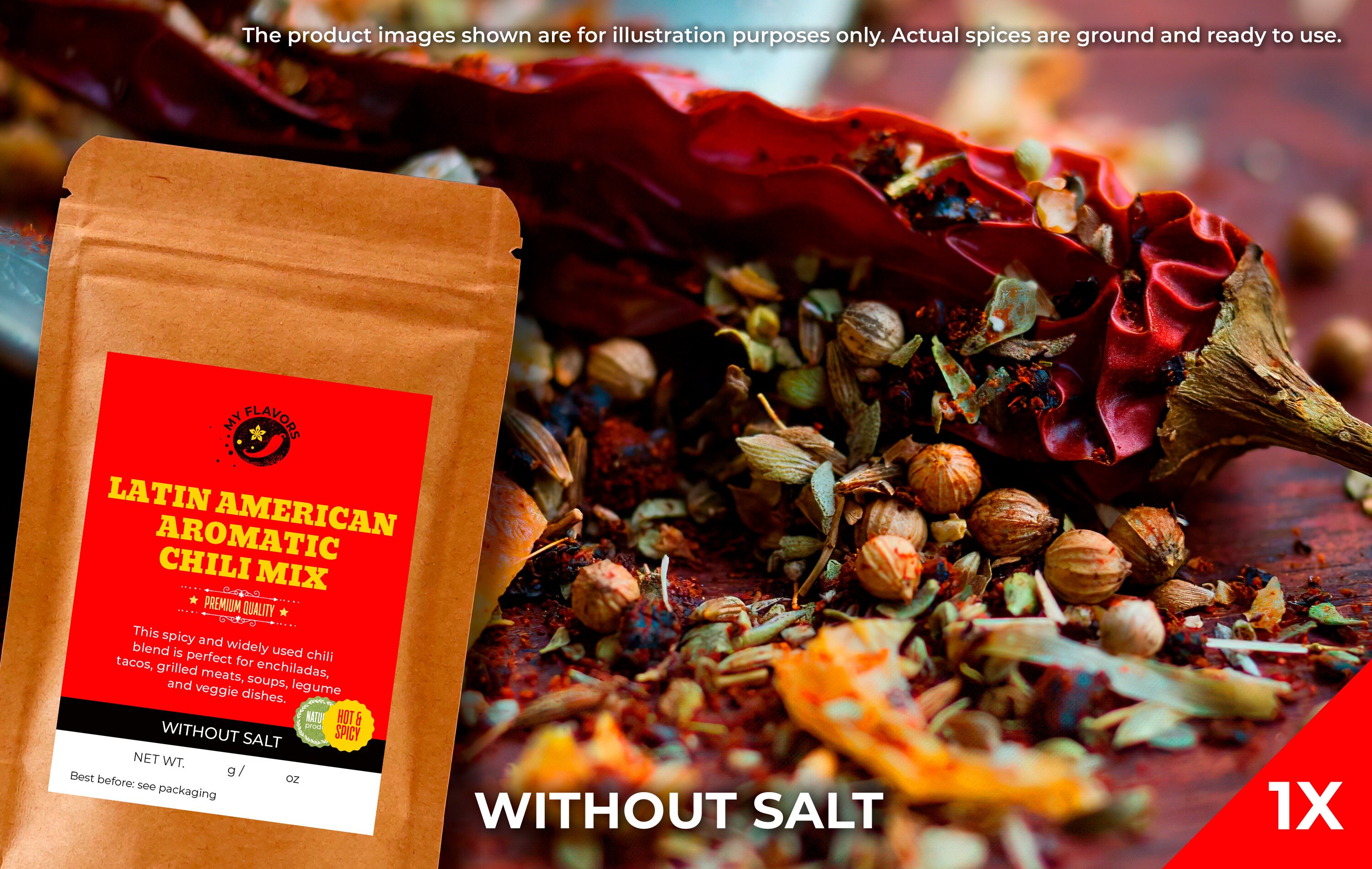 Hot & Spicy Spices Set 4 Spice Mix Seasoning Mixes Ghost Etsy UK