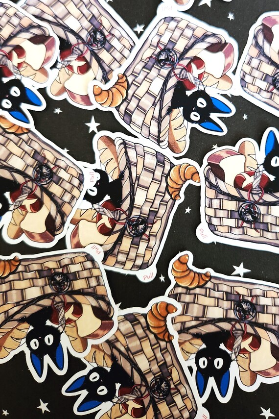 Jiji and Bread Sticker/ Die Cut Sticker/kikis Delivery Etsy