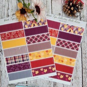 Hello Autumn Washi Tape Stickers-Scrapbooking Stickers-Fall Theme