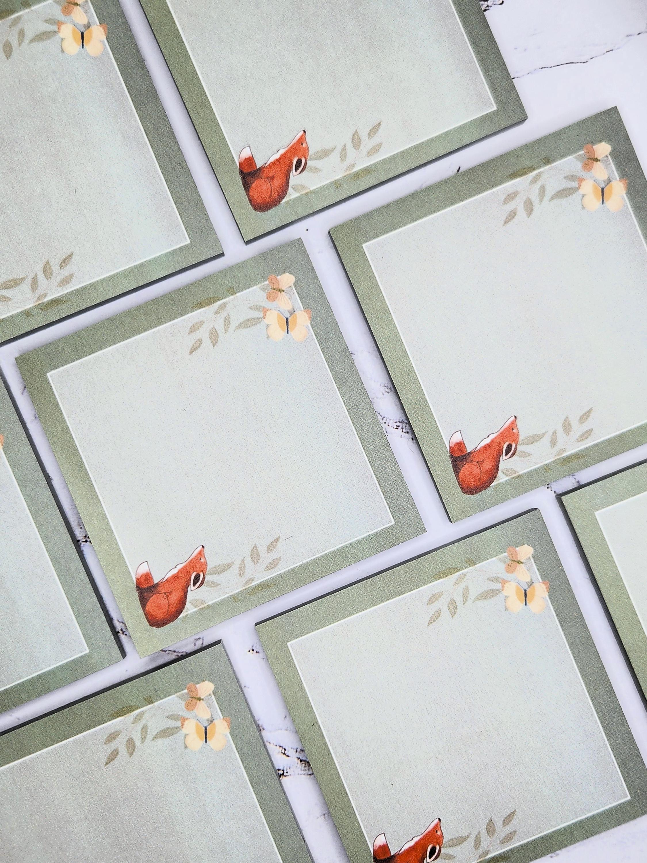 Fox Sticky Notes: Forest Dreams Memo Pad - Back to School - Etsy