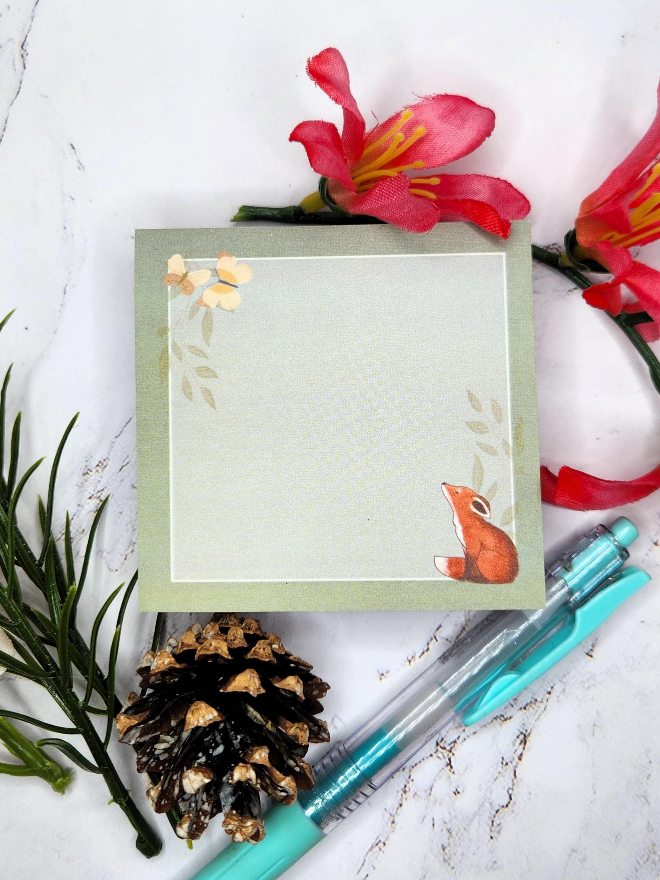 Fox Sticky Notes: Forest Dreams Memo Pad - Back to School - Etsy