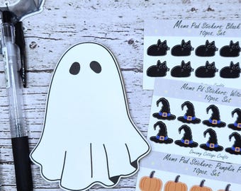 Cute Ghost Memo Pad/Halloween Theme Stationery/Spooky Stationery