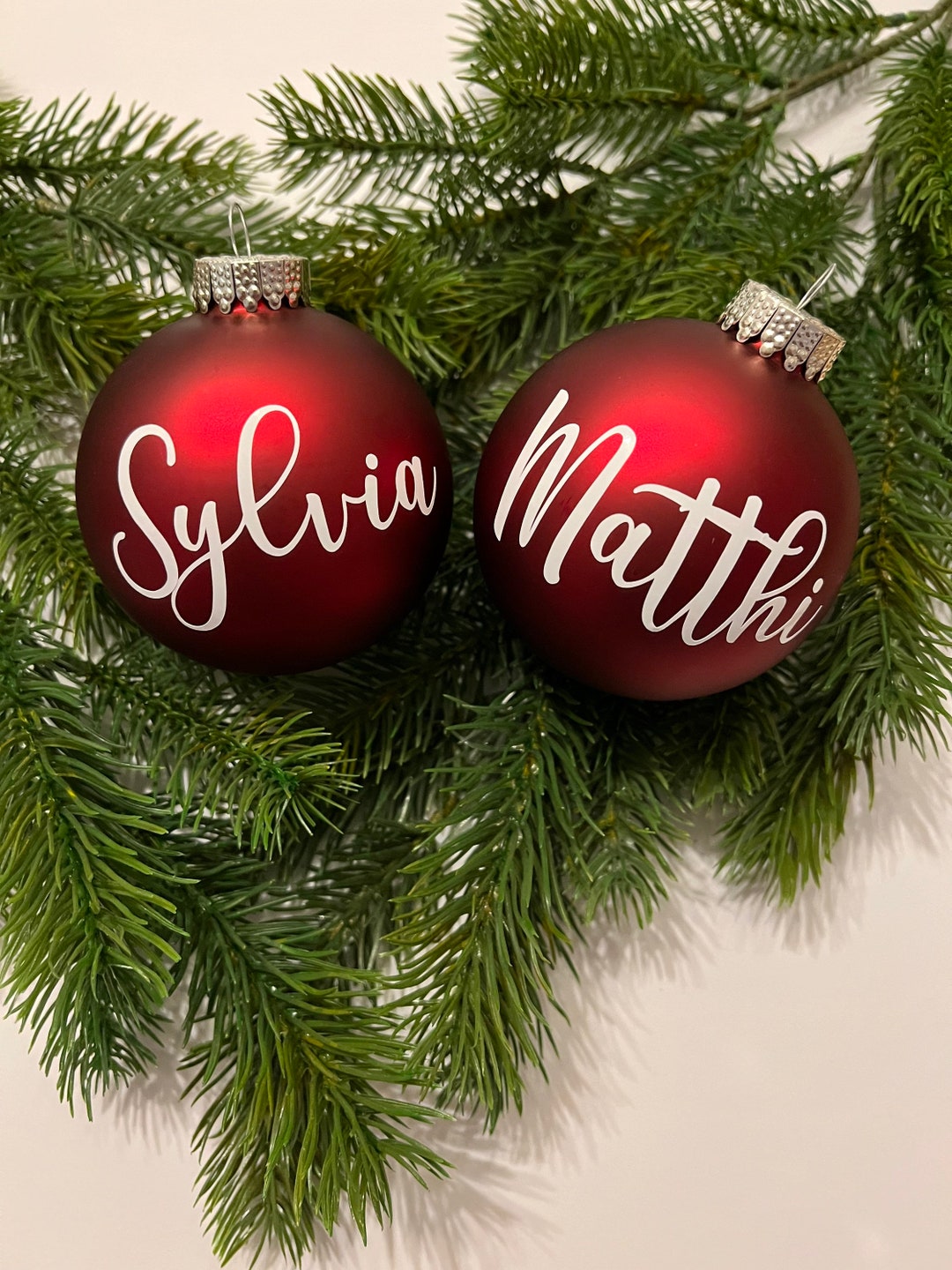 Weihnachtskugeln personalisiert I Christbaumkugeln I mit Namen I