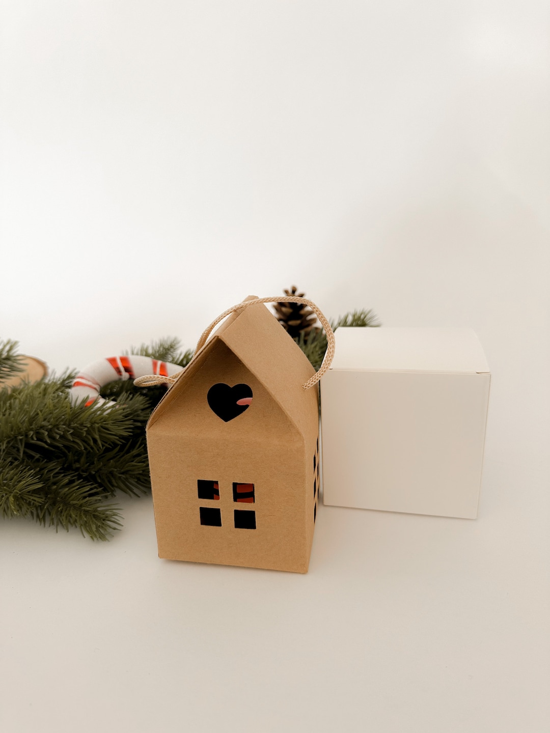 Geschenkverpackung Weihnachtskugeln / zum Artikel personalisierte