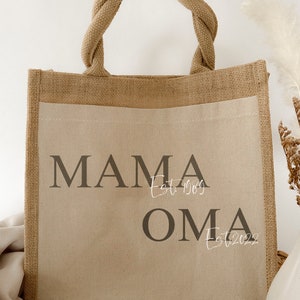Personalized jute bag mom and grandma / gift / jute bag / pregnancy / pregnancy announcement / surprise / baby