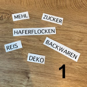 Etiketten / Beschriftung / Aufkleber für Küche / Haushalt / Vorrat / Ordnungssystem / Keller / Aufbewahrung / Ordnung / Bad / Labels Bild 2