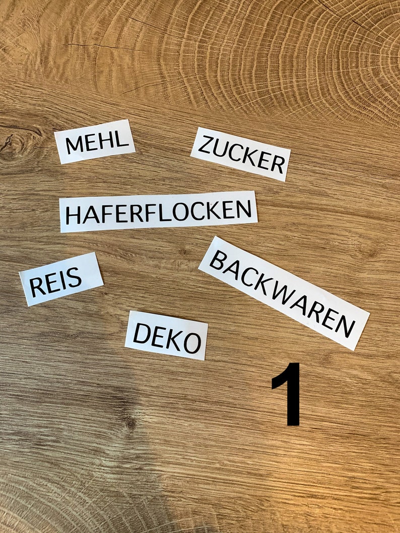 Etiketten / Beschriftung / Aufkleber für Küche / Haushalt / Vorrat / Ordnungssystem / Keller / Aufbewahrung / Ordnung / Bad / Labels Bild 2