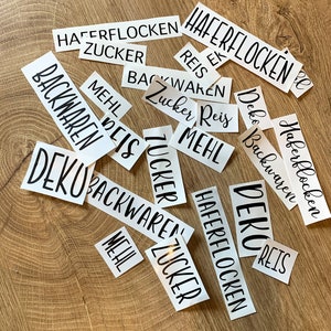 Labels / labels / stickers for kitchen / household / supplies / organization system / cellar / storage / organization / bathroom / labels