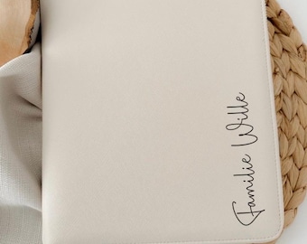 Familienorganizer personalisiert / Mom Organizer / Familie mit Namen / Dokumententasche / Reisen / Mutterpass / U-Heft / Reisepässe