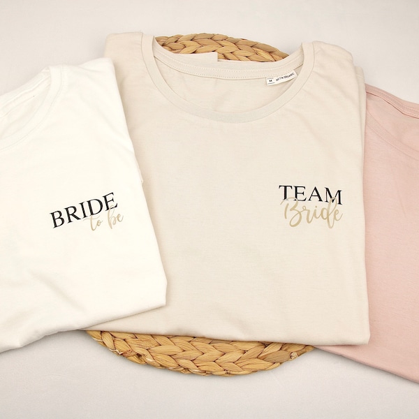 JGA TShirts / Team Braut / Bride Babes / Hochzeit / Personalisiert / Geschenk / Damen /Junggesellenabschied / Brautjungfer