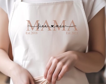 Baking apron personalized / Mom / Mother's Day / Christmas / Cooking apron / Gift / with name / Birthday / Apron / Birth / Children's names