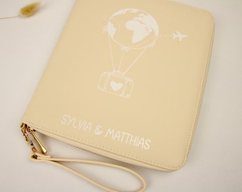 Family organizer personalized / travel organizer / family with name / travel / mother's passport / documents / U-booklet cover / passports