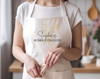 Baking apron personalized / Christmas / Christmas apron / Christmas baking / cooking apron / gift / with name / birthday / apron