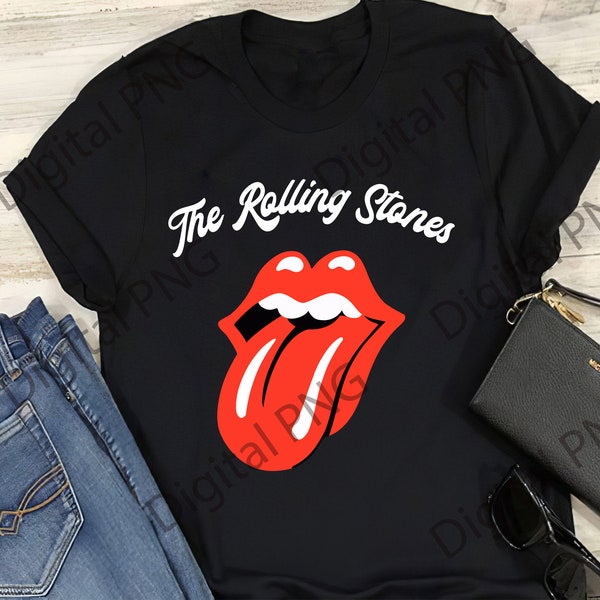 The Rolling Stones Rock Bands designs Png |classic rock Band Design | Rock Digital Download