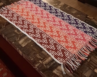 Boho Mosaic Crochet Table Runner Pattern: Vintage-Inspired PDF (Instant Download)