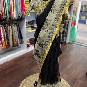 Saree with Customised blouses