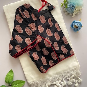 Saree with stitched blouses