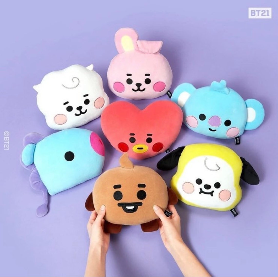 OFFICIAL BTS BT21 Baby Flat Cushion Plushie Plush Etsy