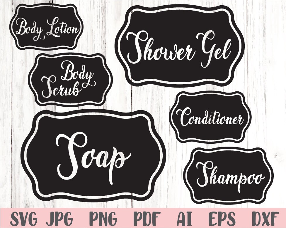 Bathroom Labels Svg Botle Labels Svg Bathroom Svg Instant Etsy