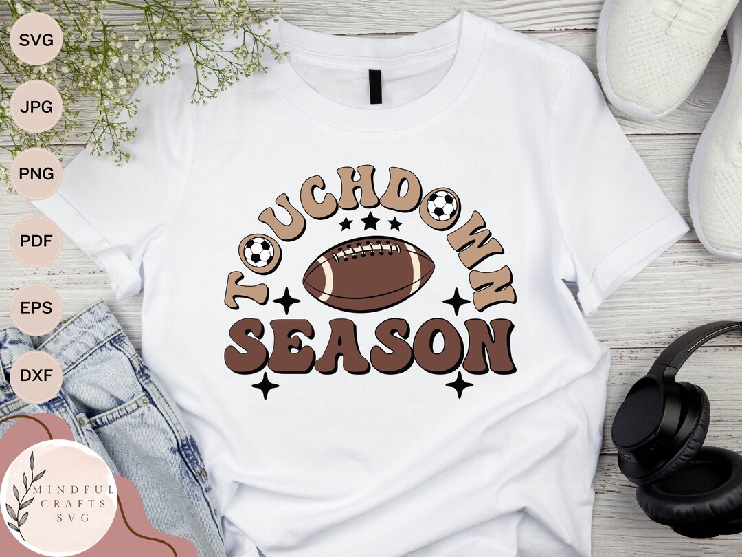Touchdown Season SVG Football Clip Art, Touchdown Digital Download ...