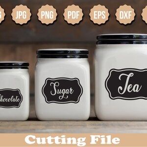 Kitchen Labels Svg Pantry Labels Svg Canister Labels Svg Instant ...