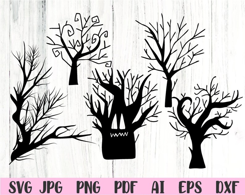 Halloween Tree Svg Tree Svg Halloween Svg Svg Files for Cricut - Etsy