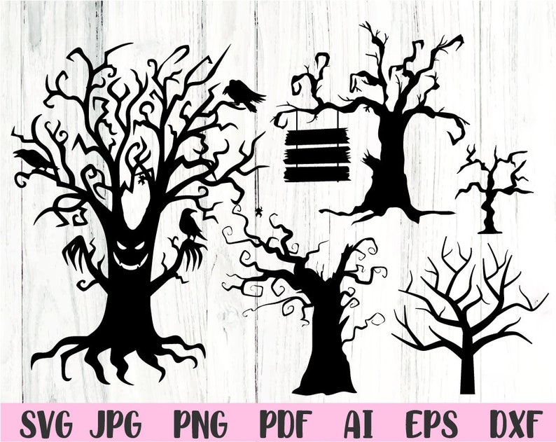 Halloween Tree Svg Tree Svg Halloween Svg Svg Files for Cricut - Etsy