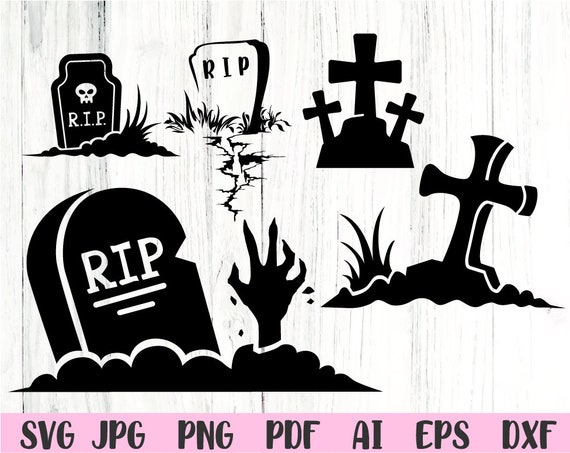 RIP Tombstone Halloween SVG Vector File and PNG Transparent -  Norway