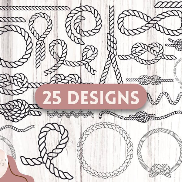 Rope Svg | Nautical Rope Svg | Nautical Knot Svg | Svg Files For Cricut | Instant Download Nautical Svg | Jump Rope Svg | Anchor Rope Svg