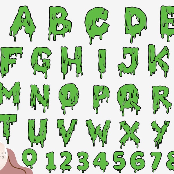 Slime Drip Alphabet Svg Dripping Font Svg Slime Font Svg Instant Download Svg Files For Cricut Dripping Alphabet Svg Dripping Letters Svg