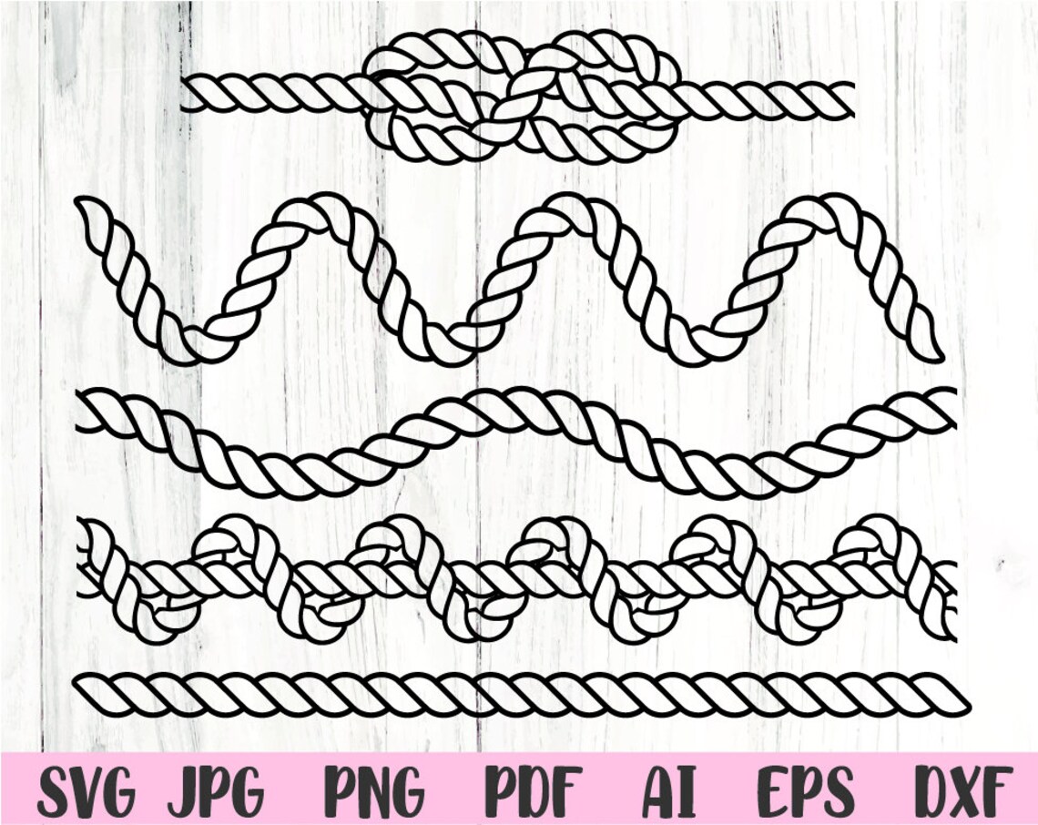 Rope Svg Nautical Rope Svg Nautical Knot Svg Svg Files for Etsy UK