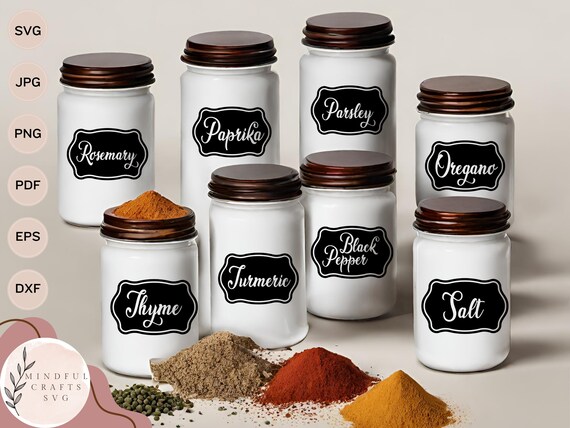 Spice jar labels - Made on a Glowforge - Glowforge Owners Forum
