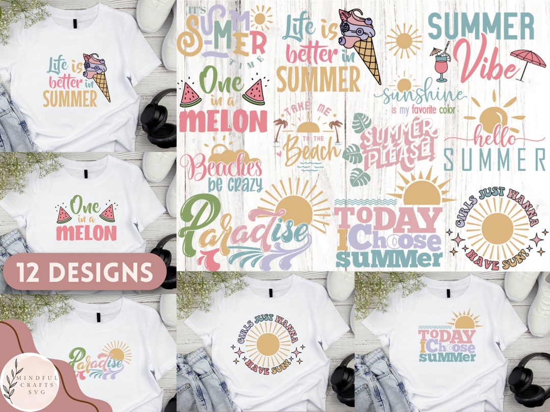 Summer Bundle SVG Beach Quote Svg Summertime Cut Files Funny Beach ...