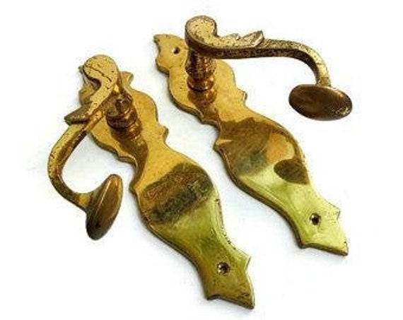 Vintage door handle Interior door handle door handle  with trim with plates