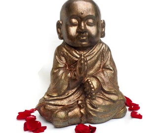 Statua di Buddha buddha figurine zen arte porcellana buddha meditazione buddha zen decoro grande monaco buddha in ceramica regalo per il buddismo buddista