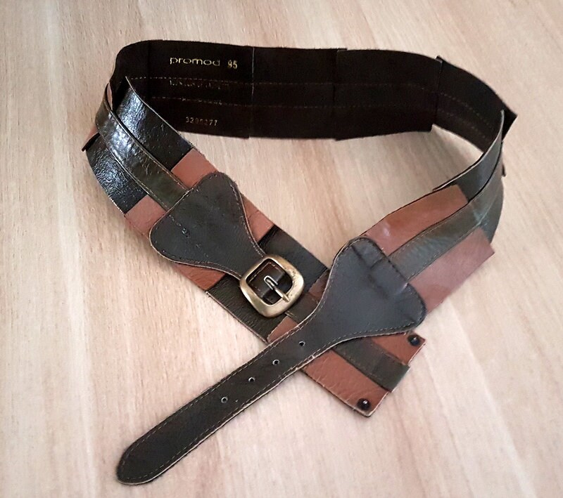 Vintage Boho Leather Belt, Bohemian Belt, Gypsy Belt, Hippie  display picture 3