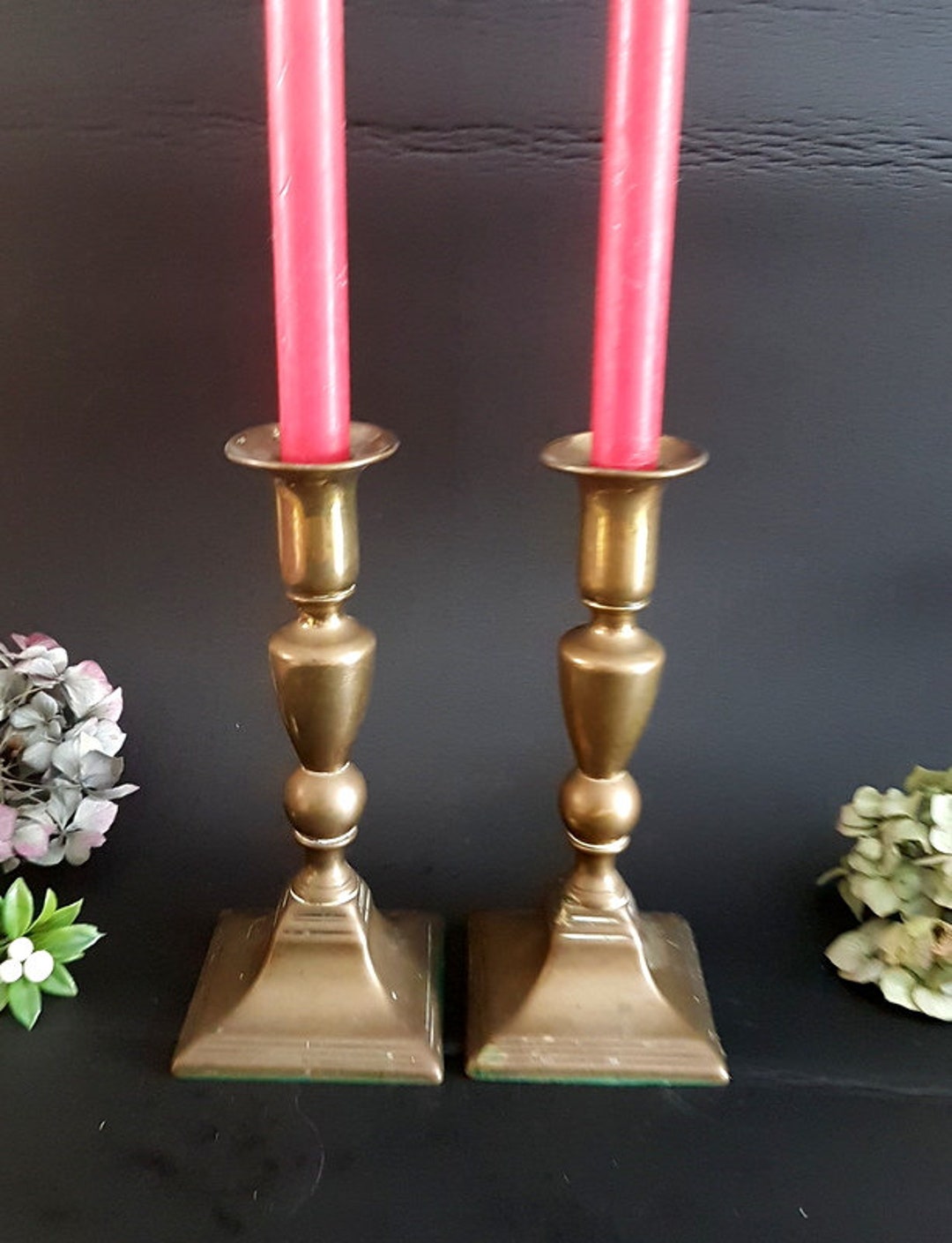 Brass Candelabra Brass Candle Holder Gold Candelabra Wedding Vintage