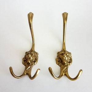 Vintage brass hook / Vintage brass hanger / Kitchen hanger /Kitchen hook / Farmhouse hanger / Vintage wall hook