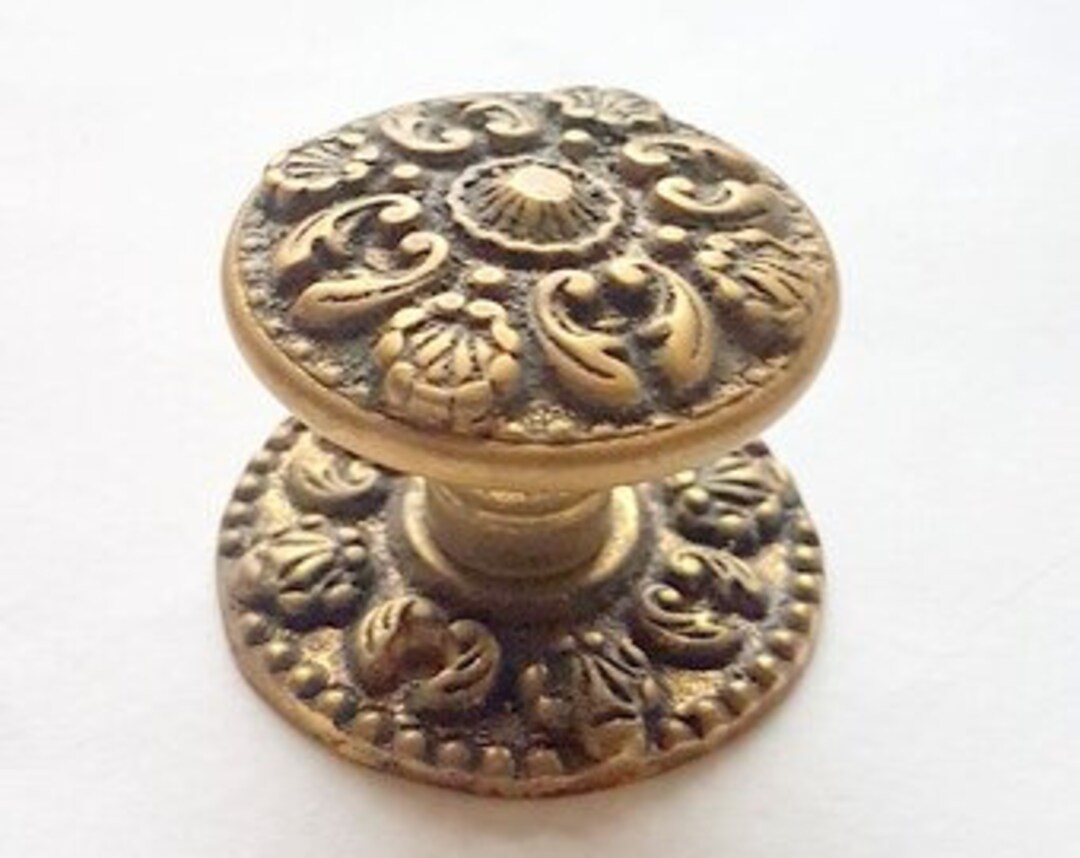 Vintage Brass Door Knobs // Salvaged Handles Etsy