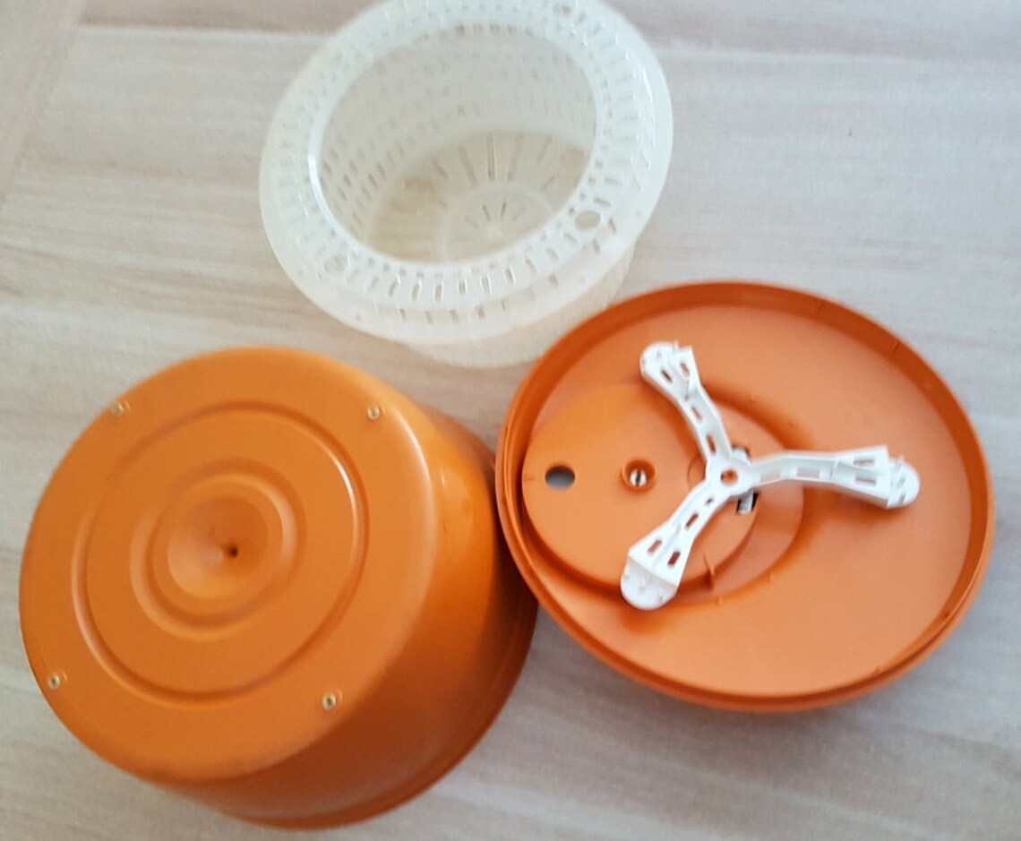 Vintage Moulinex Salad Spinner 1970s Moulinex Salad Spinner Etsy