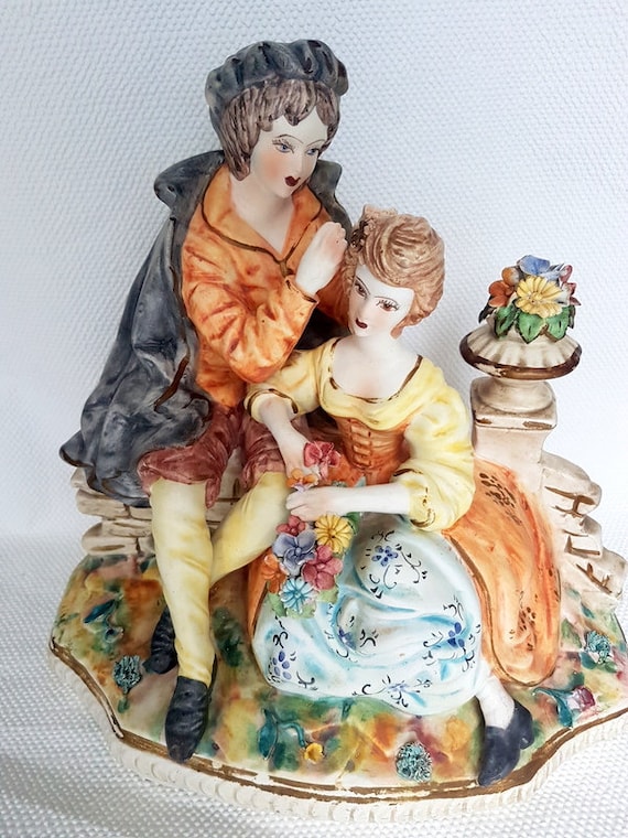 Large Porcelain Capodimonte Figurine - Etsy