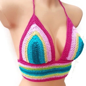 Rainbow  Crochet top