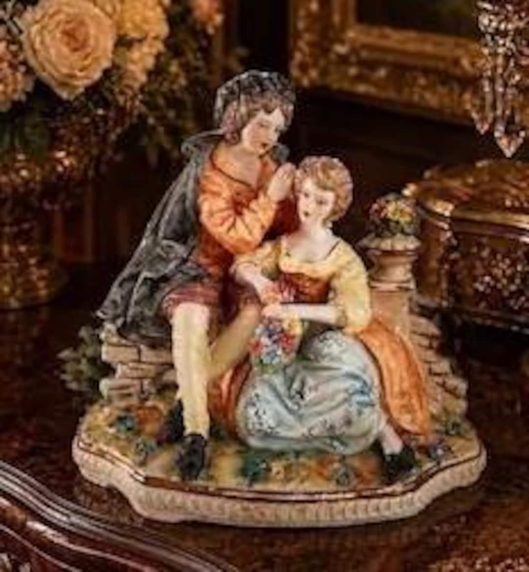 Porcellane d'Arte Capodimonte アート Large Porcelain Capodimonte Figurine - Etsy Canada