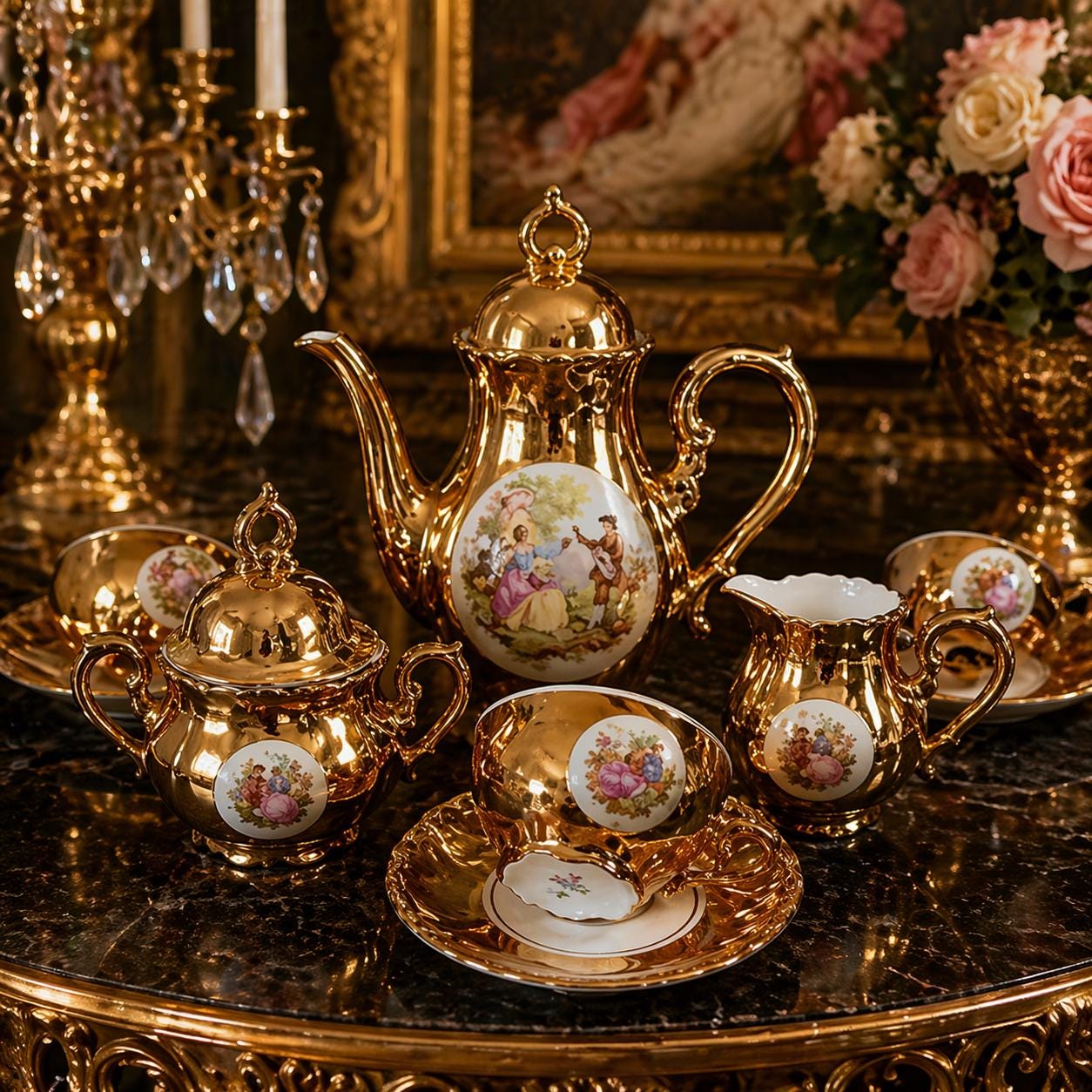 Vane Tea Set Vintage Tea Set - Etsy