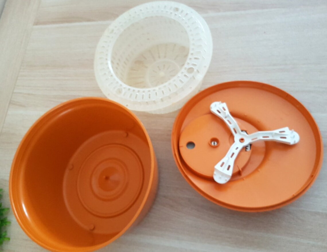 Vintage Moulinex Salad Spinner 1970s Moulinex Salad Spinner Etsy