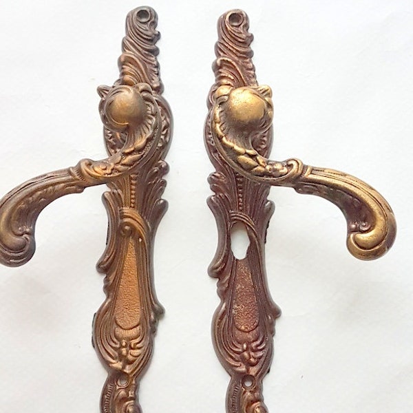Brass Door Handles Etsy
