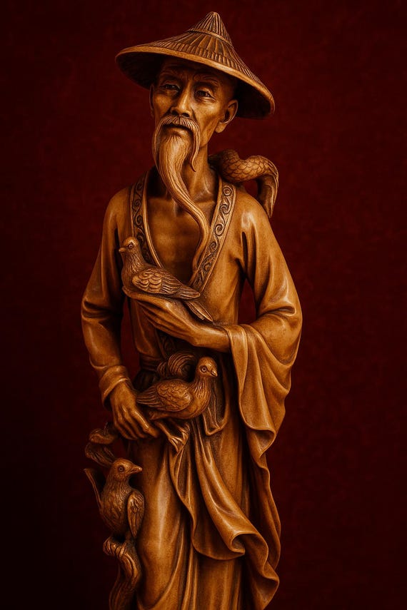 アンティーク置物（老人） 老人のヴィンテージ中国置物 - Etsy 日本